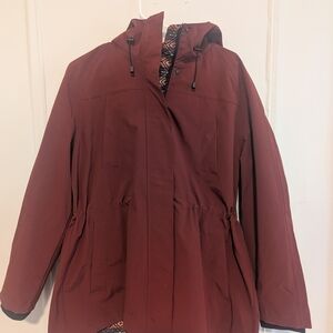 Pendleton Women's Maroon Hooded Ski Jacket